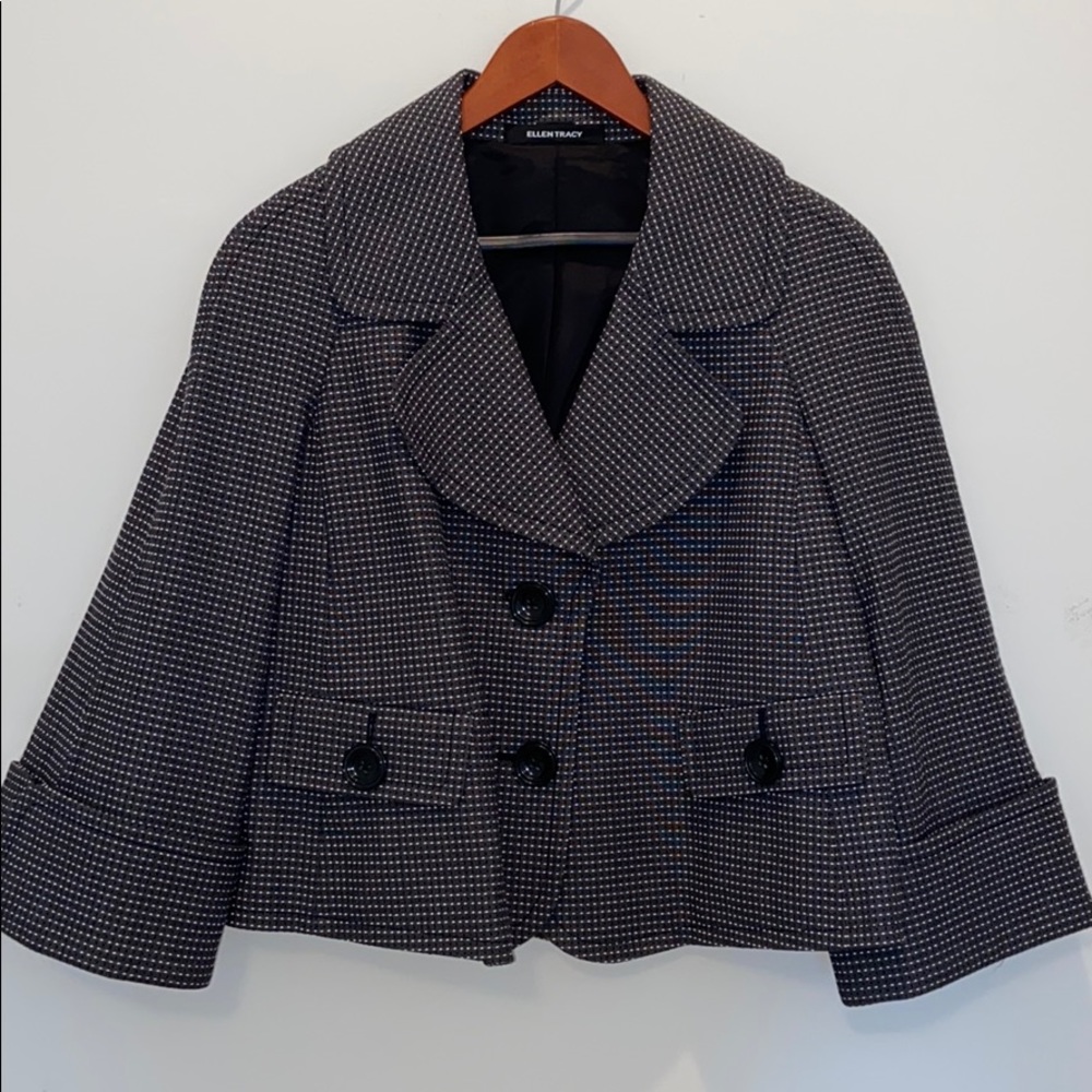 Ellen Tracey Cropped Swing Coat